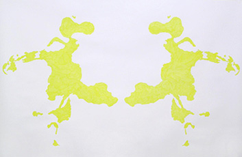 "Paysage fautif 1946 / Tafel V" Bleistift, Acrylfarbe, B?apier 145 x 225 cm 2005